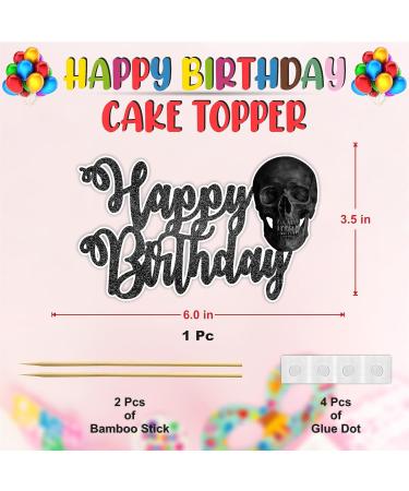 Seyal Skul Happy Birthday Cake Topper - Buy Online on GoSupps.com