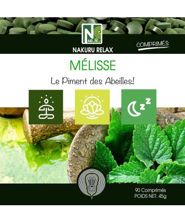 NAKURU | Melissa | 90 Tablets of 500mg | Relax Range | Made in France / "Le Piment des Abeilles!" - Buy Online on GoSupps.com