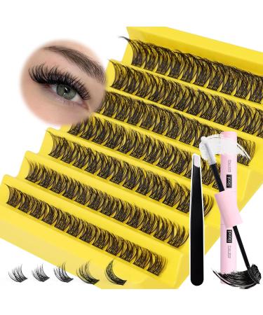 ALICE A19 Lash Clusters Kit for DIY Eyelash Extensions - Natural Look, Strong Hold Individual Lashes with Tweezers and Bond Seal - Buy Online on GoSupps.com