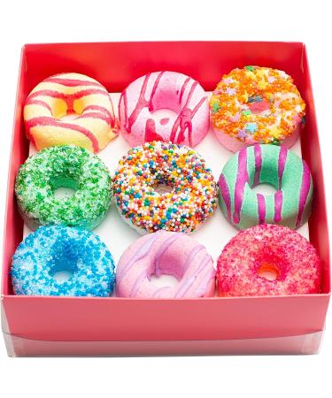 9-Piece Fizz & Bubble Bubble Bath Bomb Truffles Set for Adults, Women, Kids, and Gifts - Donut Shaped Moisturizing Bath Bombs - Buy Online on GoSupps.com