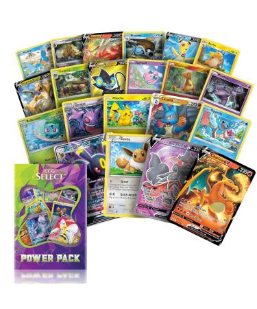 CCG Select | Power Pack | 50+ Cards | 4 Holos or Rares | 1 Ultra Rare | Fully Compatible with Pokemon