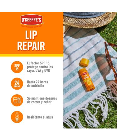  O'Keeffe's O'Keeffe's Lip Repair SPF 15 Lip Balm for Dry and Chapped Lips 24 Hours Hydration - Buy Online on GoSupps.com