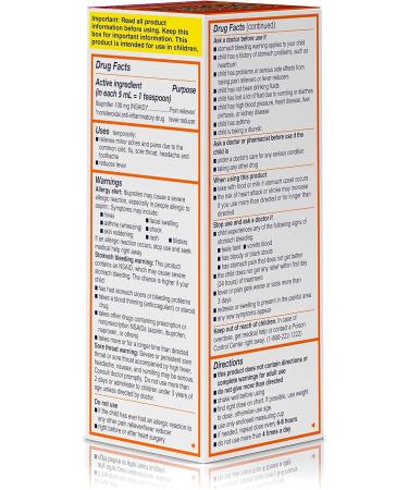 Children's Motrin Oral Suspension - 4 Oz - Ibuprofen Pain Relief - Buy Online on GoSupps.com