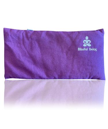 Blissful Being Lavender Eye Pillow - Weighted Eye Mask for Meditation and Yoga | Organic Cotton (Purple) - Buy Online on GoSupps.com