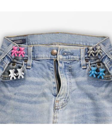 RichLuck Adjustable Jean Button Pin - No Sewing Required - Silver Bear Design - Buy Online on GoSupps.com