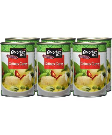 Buy Exotic Green Curry Sauce Fix+Fertig - Pack of 6 Cans (410g) | International Shipping Available - Buy Online on GoSupps.com