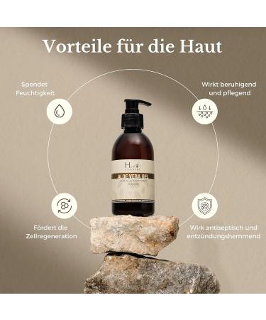 Buy Hairfluencer Bio Aloe Vera Gel - 250ml Natural Moisturizing Gel for Skin & Hair | Paraben & Alcohol Free - Buy Online on GoSupps.com