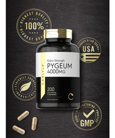 Buy Carlyle Extra Strength Pygeum 4000 MG - 200 Capsules | Premium Herbal Supplement - Buy Online on GoSupps.com