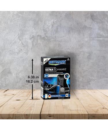 HEITMANN Ultra Black Dyeing Cloths - Pack of 10 for Deep Rich Color - Ideal for All Fabrics - International Shipping Available - Buy Online on GoSupps.com