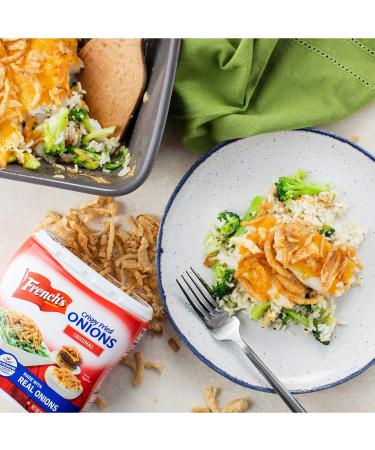 French's Original Crispy Fried Onions 6 oz - Crunchy and Delicious Toppings for Salads and Recipes - Buy Online on GoSupps.com