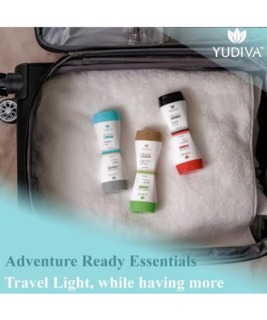 Yudiva Fresh Men Shampoo & Body Wash Set TSA Travel Size 3.3 Fl Oz - Buy Online on GoSupps.com