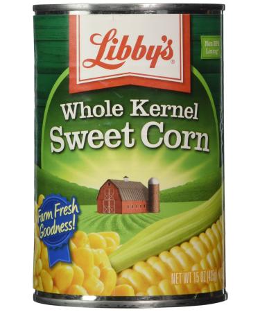 Libby's Whole Kernel Sweet Corn, 15 Ounce Cans (Pack of 12)