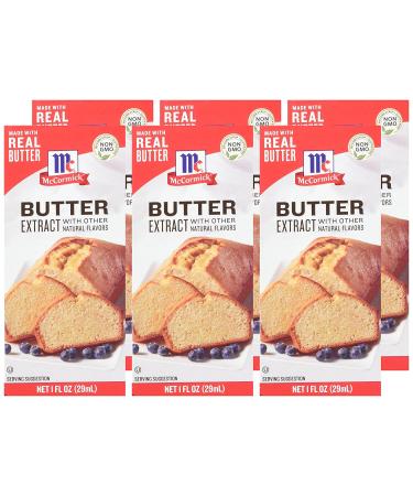McCormick Butter Extract 1 fl oz - Pack of 6 | Natural Flavors | Premium Quality - Buy Online on GoSupps.com