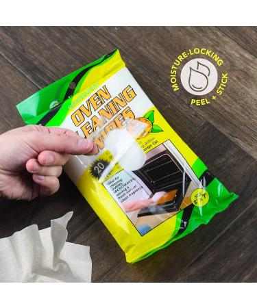 Degreasing Oven Cleaning Wipes - 20 Wipes | Powerful Grease Removal for Kitchen | International Shipping Available - Buy Online on GoSupps.com