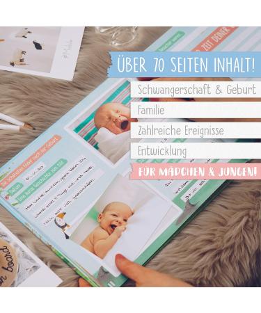 Twivee Baby Album - My First Year Memory Book for Girls & Boys | Durable Baby Diary & Keepsake Album - Buy Online on GoSupps.com