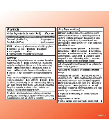 Quality Choice Daytime Non-Drowsy Cold & Flu Relief Liquid - 8 Ounces - Buy Online on GoSupps.com