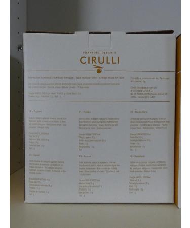 Frantoio Oleario Cirulli Extra Virgin Olive Oil Bag in Box 3 Liters - 100% Italian - Buy Online on GoSupps.com