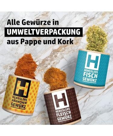Henssler's 6 Series BBQ Set - Premium Spice Blends for Meat Fish Chicken & Vegetables | Ideal for Grilling Roasting & Marinating | 50g - Buy Online on GoSupps.com