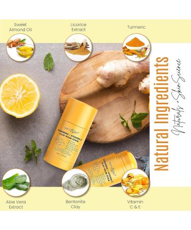 Turmeric Face Mask - Organic Acne Treatment & Anti-Aging Set of 3 | Boost Circulation & Revitalize Dull Skin - Buy Online on GoSupps.com