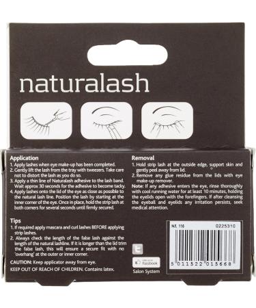 Salon System Naturalash Quick and Easy Re-Usable Black 116 Lashes - Buy Online on GoSupps.com