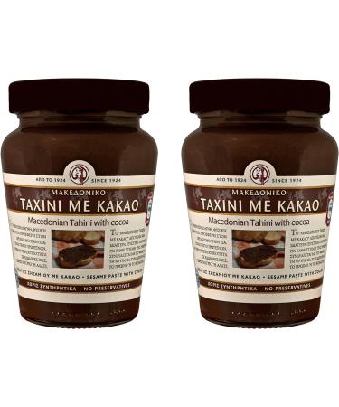 Macedonian Greek Tahini with Cocoa 700g Glass jar - Buy Online on GoSupps.com