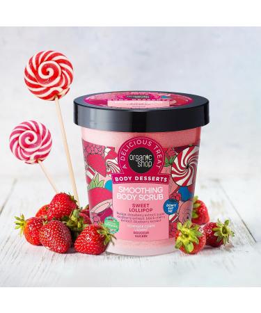 Organic Shop Sweet Lollipop Smoothing Body Scrub 450 ml - Body Desserts Collection - Buy Online on GoSupps.com