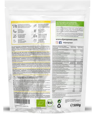 Alpenpower Bio Whey Protein Banana 500g | 100% Natural Additive-Free CFM Protein Powder | Premium Organic Alpine Milk - Buy Online on GoSupps.com