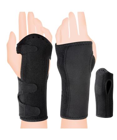 psycilla Fits Both Hands (1 Count) -Copper Infused Adjustable Support Splint Wrist Brace for Carpal Tunnel Relief Support-Both a Wrist Splint dull black