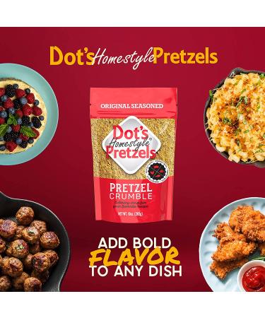 Dot's Homestyle Pretzels Pretzel Crumble 10 Ounce | Formerly Dot's Pretzel Rub - 10 oz (Pack of 2) - Buy Online on GoSupps.com
