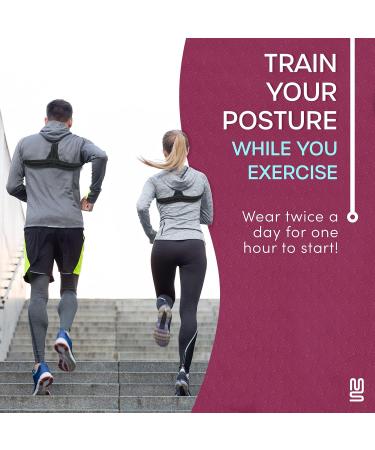 Modetro Posture Corrector for Men & Women - Adjustable Upper Back Brace for Neck & Shoulder Pain Relief | Spine Support & Physical Therapy - Buy Online on GoSupps.com