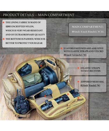 SHANGRI-LA Tactical Range Bag Outdoor Sling Backpack - Tan - Buy Online on GoSupps.com