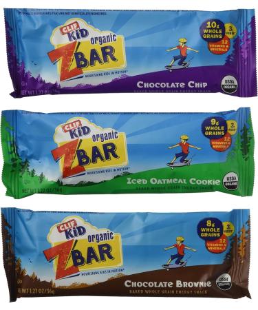 CLIF Kid Organic ZBar Baked Whole Grain Energy Snack Variety Pack (36 bars) - Buy Online on GoSupps.com