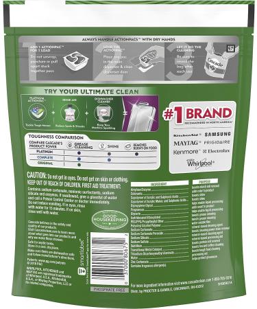 Cascade ActionPacs Dishwasher Detergent Fresh Scent - 25 ct, Pack of 1 - Buy Online on GoSupps.com