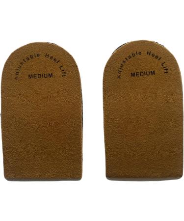 Therapist s Choice Adjustable Orthopedic Heel Lift for Heel Pain and Leg Length Discrepancies -2 Pack (Medium)