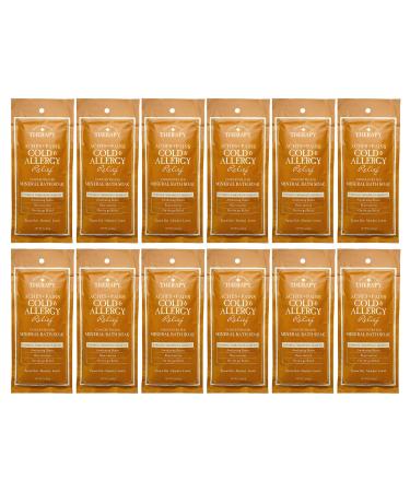 Village Naturals Therapy Mineral Bath Soak Cold & Allergy Relief 2 Oz Pack of 12 - Buy Online on GoSupps.com