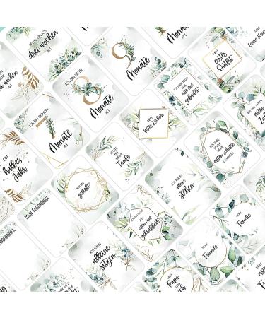 Marveligths 50 Milestone Cards - Perfect Baby Gift for Newborns | Unique Baby Art Cards & Pregnancy Gift Set - Buy Online on GoSupps.com