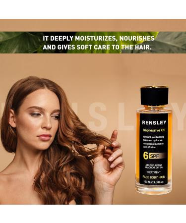 RENSLEY Skin Care Oil - Multi-Purpose Anti-Aging Moisturizer for Body Face & Hair - 3.38 oz | Best Anti-Wrinkle Cuticle & Stem Cell Care Oil - Buy Online on GoSupps.com