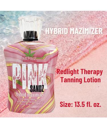 Hempz Pink Sandz Hybrid Maximizer for UV Tanning & Redlight Therapy 13.5oz - Buy Online on GoSupps.com