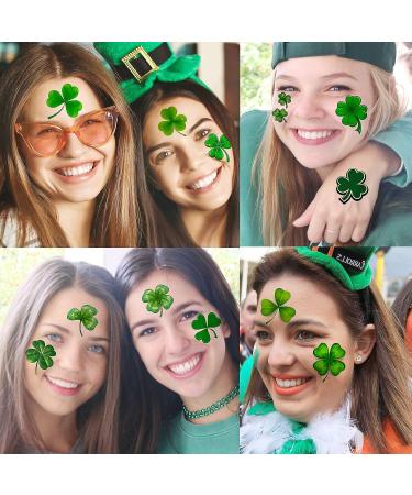 48 PCS FANRUI 3D Shamrock Temporary Tattoos - Saint Patrick's Day Party Favor for Kids & Adults - Lucky Green Four Leaf Clover Decals - Buy Online on GoSupps.com