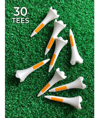 Pride Performance Professional Tee System Plastic Golf Tees 1 1/2-Inch (Pack of 30) - Durable & Convenient Tees for Improved Golfing Experience - Buy Online on GoSupps.com