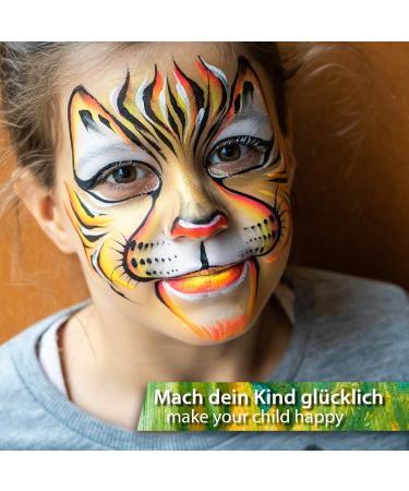 Tritart Children's Makeup Brush Set - 7-Piece Face Painting Kit for Mardi Gras Halloween and Theater - Buy Online on GoSupps.com