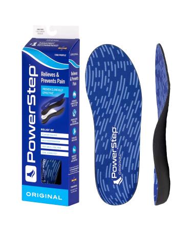 PowerStep Original Insoles - Arch Pain Relief Orthotics for Tight Shoes - Support for Plantar Fasciitis Pain Relief, Mild Pronation, Foot, Arch and Heel Pain - Insoles for Men & Women Men's 7-7.5 / Women's 9-9.5