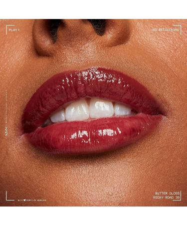 NYX Butter Gloss in Rocky Road - Wine Lip Gloss, 0.27 Fl Oz - Buy Online on GoSupps.com