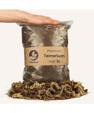 Premium SYBASoil Terrarium Soil 5L - Ideal Terrarium Substrate for Healthy Plants & Easy Setup - Buy Online on GoSupps.com