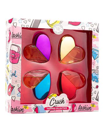 CRUSH Fashion Collection Body Spray Mist Perfume Gift Set for Girls | 4 Heart-Shaped Bottles | Eau De Parfum Fragrance for Little, Young, Tween, Pre-Teen & Teenage Girls - Buy Online on GoSupps.com