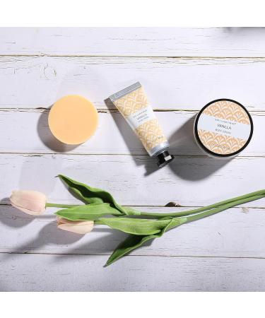 Spa Luxetique Women's Care Set 6 x Bath and Care Boxes Vanilla Gift Set Including Hand Cream Shower Gel Foaming Bath B - Buy Online on GoSupps.com