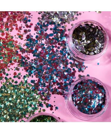 Buy Mystics Eco-Glitter - 100% Biodegradable Organic Glitter for Face Body Nails & Hair - 3G Box Set from Moon Glitter - Buy Online on GoSupps.com