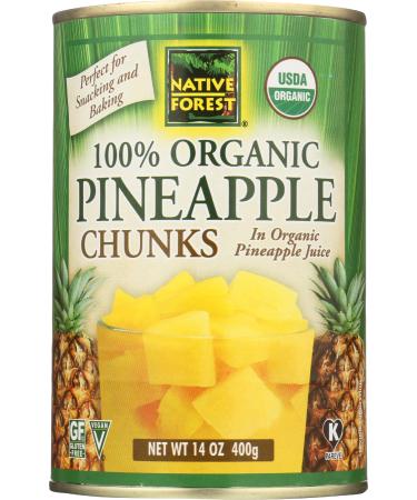 Native Forest Pineapple Chunks, Organic, 14 Oz
