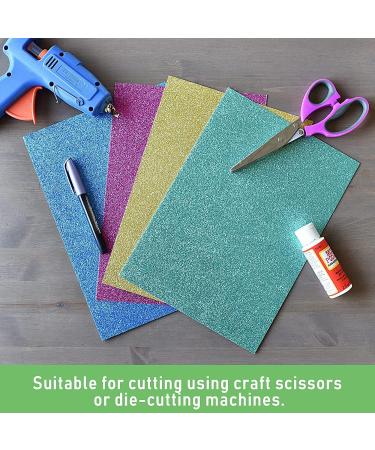 SANZIX Glitter Cardstock Paper - 40 Sheets, 20 Colors, 110lb, A4 Size - Perfect for Cricut, Scrapbooking, DIY Crafts & More! - Buy Online on GoSupps.com