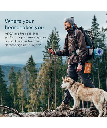 ARCA PET Dog First Aid Kit - Travel Emergency Kit for Cats and Dogs - Water-Resistant Reflective Pouch for Pet Emergencies on Outdoor Adventures - Buy Online on GoSupps.com